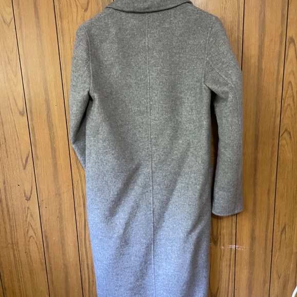 Zara grey double breasted coat - Picture 2 of 3